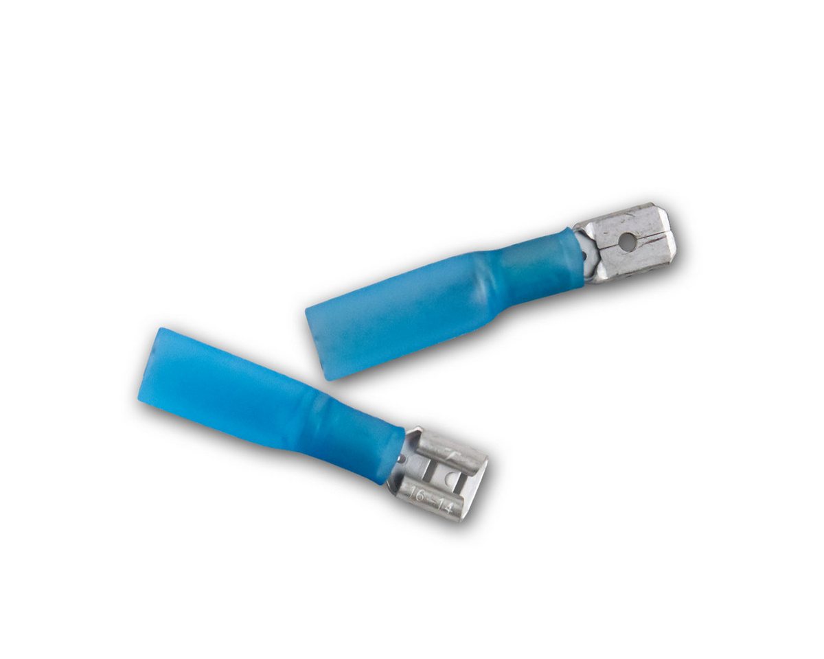 world-trading-net Aderendhülsen 10 Paar Schrumpf-Kabelschuhe Blau 1,5-2,5mm Kleber von world-trading-net