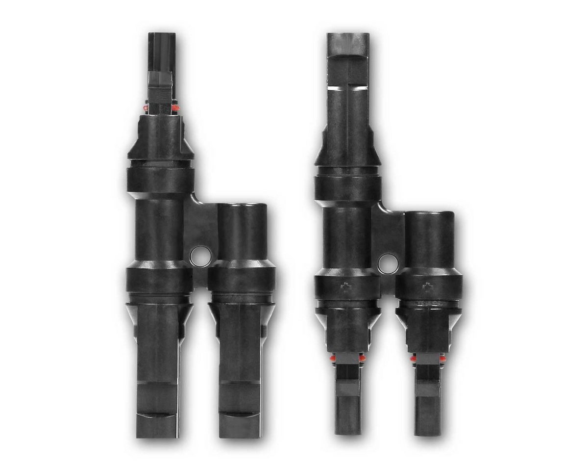 world-trading-net Aderendhülsen MC4 2-fach Verteiler 3 Paar, IP67, UV-stabil von world-trading-net