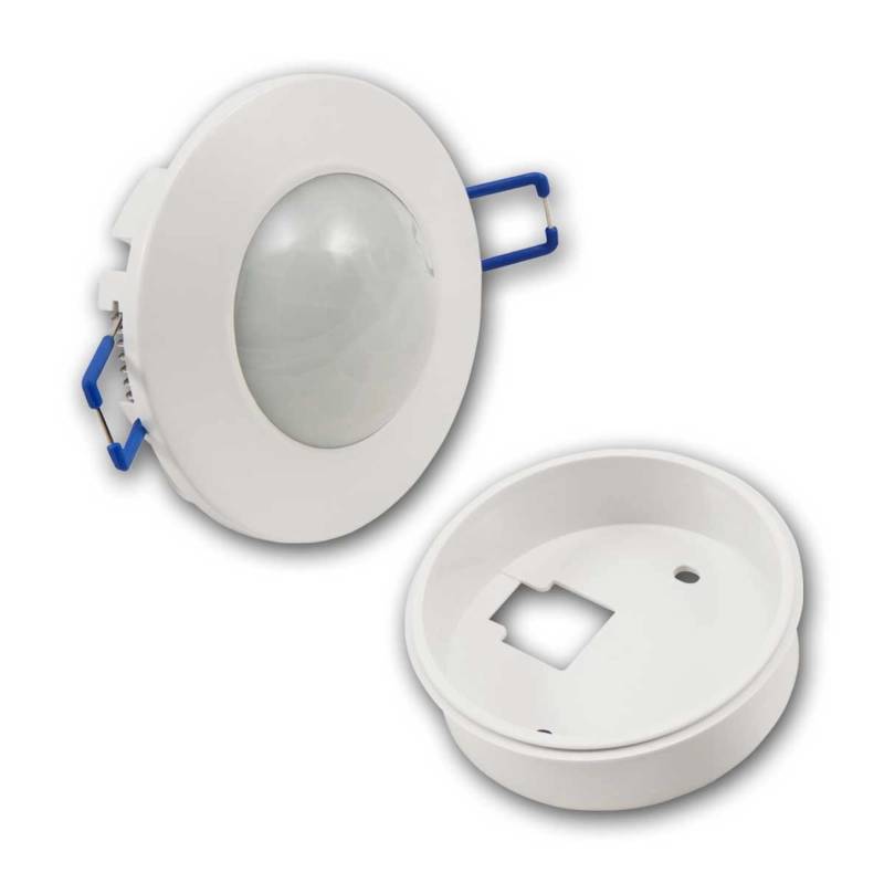 world-trading-net Decken-Einbau-Bewegungsmelder 360 Grad WTN-FLAT Weiss von world-trading-net