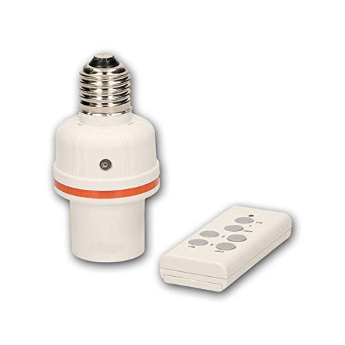 world-trading-net - E27 Lampenfassung-Adapter mit Fernbedienung, Funk Fassung, Reichweite 30 Meter von world-trading-net