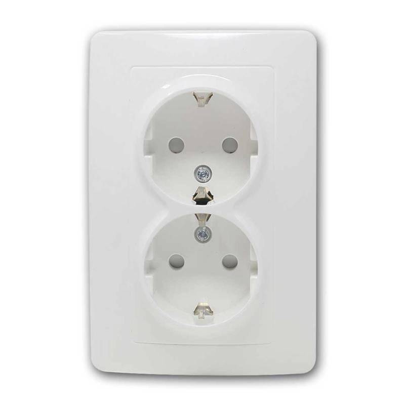 world-trading-net EKONOMIK 2-Fach Schuko Steckdose Weiß 250V16A world-trading-net EKONOMIK 2-Fach Schuko Steckdose Weiß 250V16A von world-trading-net
