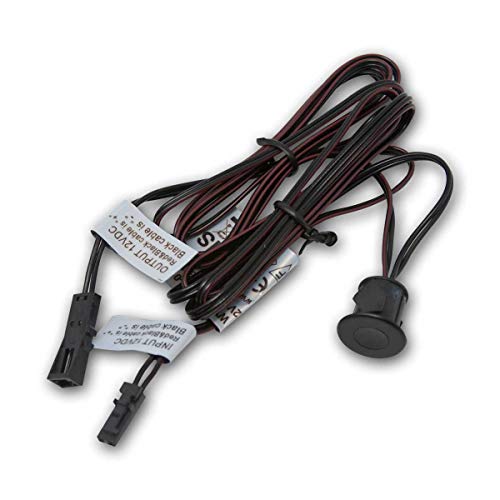 world-trading-net - Einbau LED Schalter mit Dimmer, 12VDC/3A, schwarz, mit Mini-LED-Stecksystem von world-trading-net