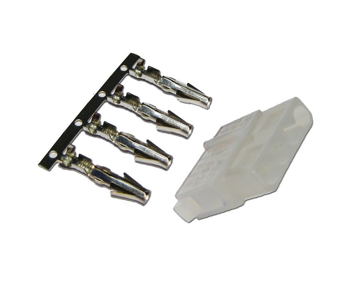 world-trading-net F-Stecker 2 x Floppy-Stecker 5 1/4'' 4-polig - IDE Stecker von world-trading-net