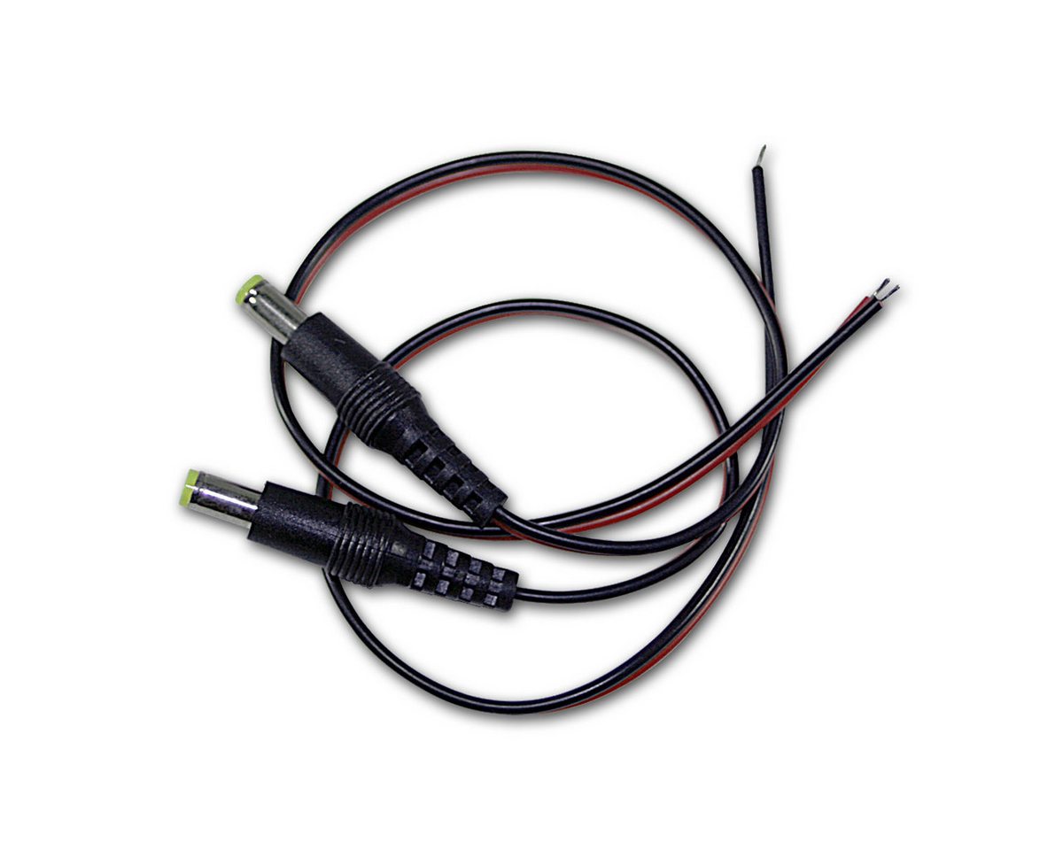 world-trading-net F-Stecker 2er Pack DC-Stecker 5,5x2,1mm mit 30cm Kabel von world-trading-net