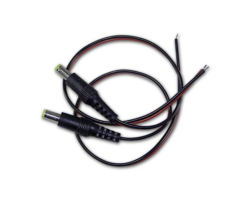 world-trading-net F-Stecker 2er Pack DC-Stecker 5,5x2,1mm mit 30cm Kabel von world-trading-net