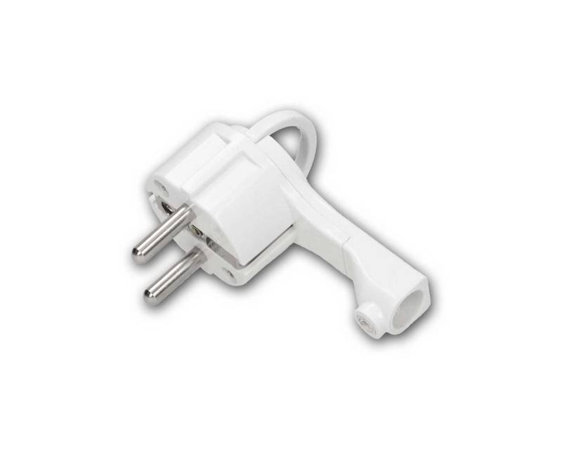 world-trading-net F-Stecker 3x Schutzkontakt-Stecker WTN-FlatPlugII weiß 230V von world-trading-net