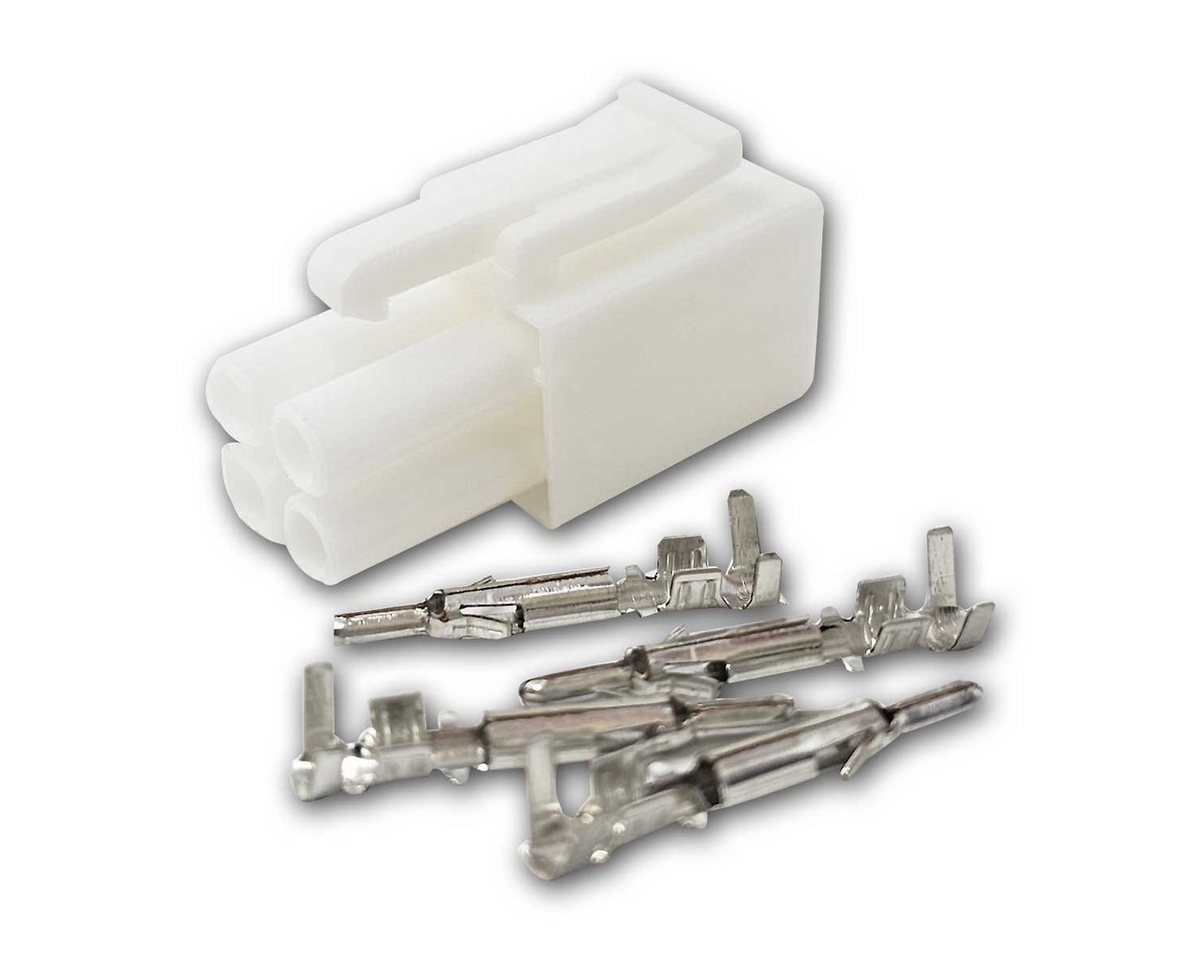 world-trading-net F-Stecker AMP-Stecker 4-polig, mit Crimpkontakten, 10er Pack von world-trading-net
