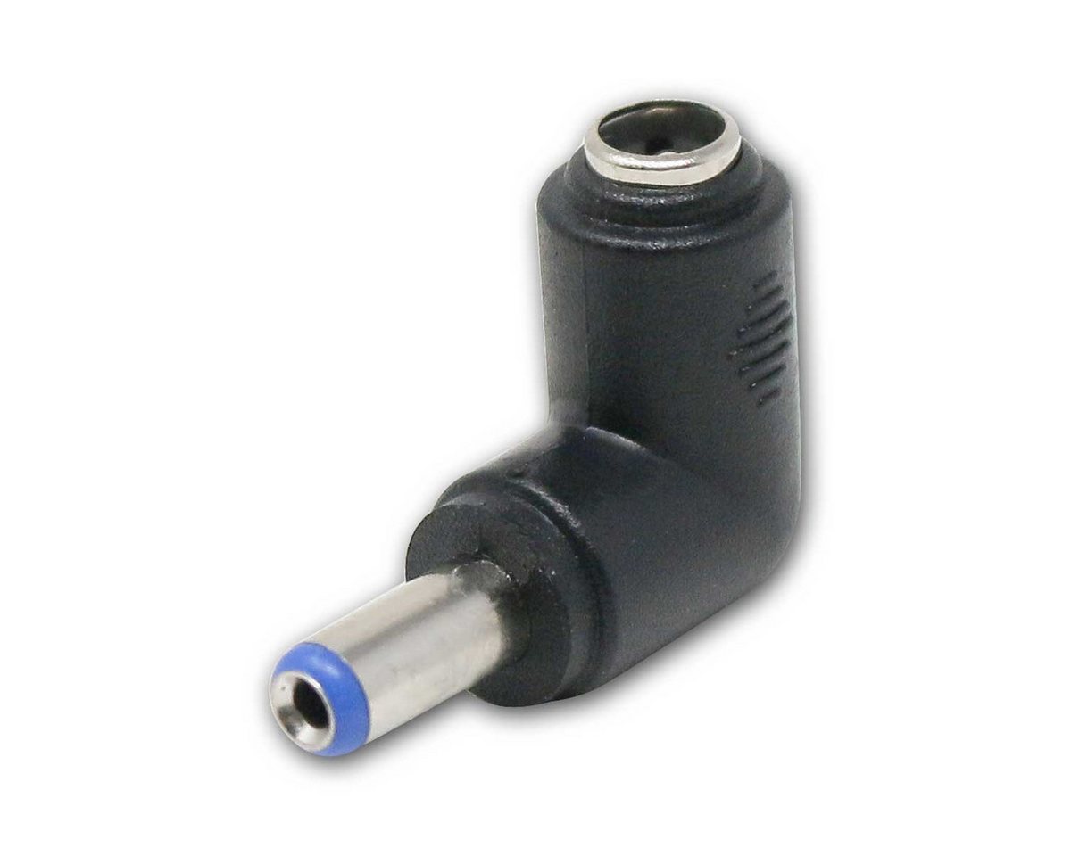 world-trading-net F-Stecker DC Eck-Adapter, 2,1mm Stecker zu 2,1mm Buchse, 90° von world-trading-net