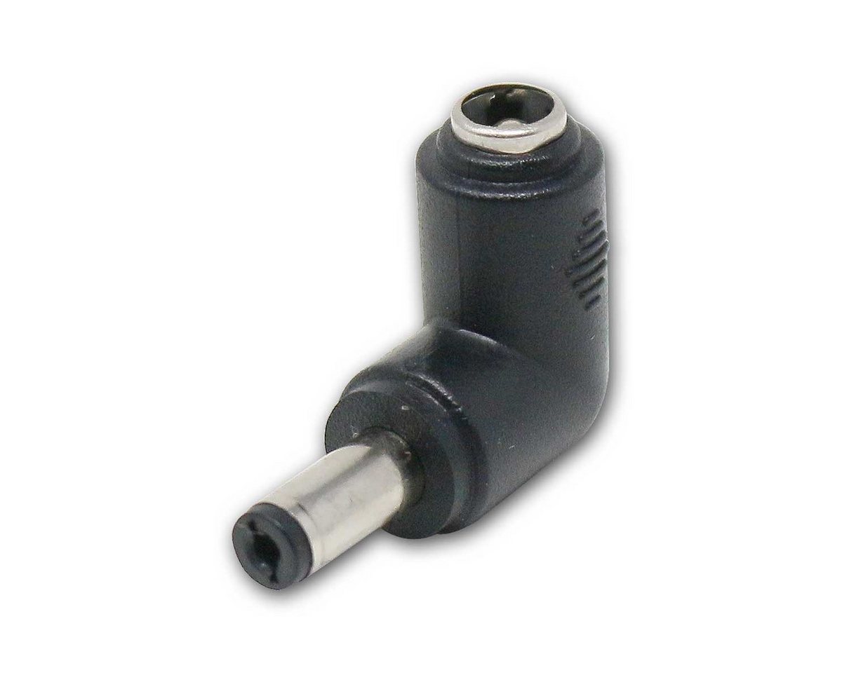 world-trading-net F-Stecker DC Eck-Adapter, 2,1mm Stecker zu 2,5mm Buchse, 90° von world-trading-net