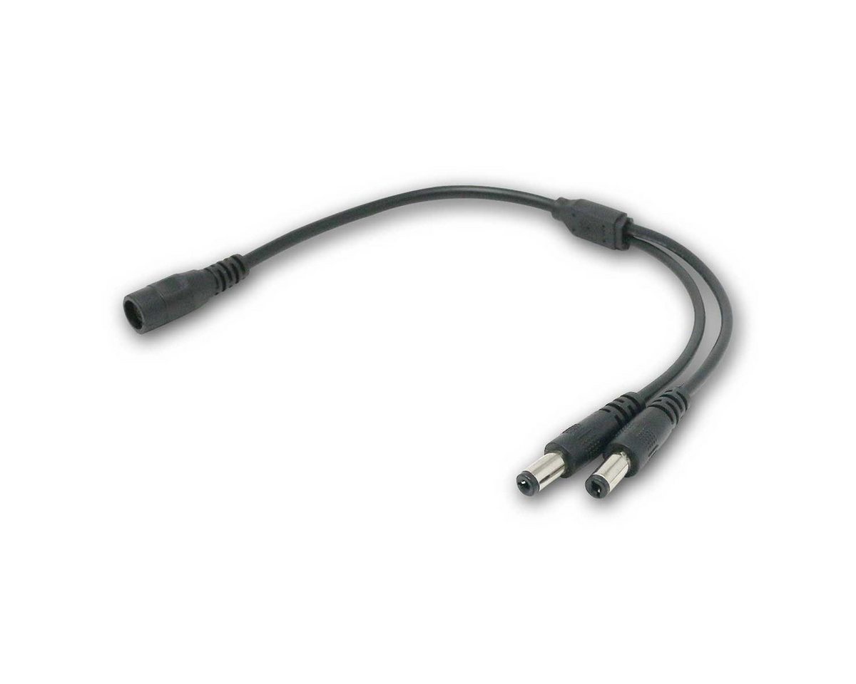 world-trading-net F-Stecker DC-Kabel Verteiler, 2-fach, 2x Stecker 5,5x2,5mm von world-trading-net