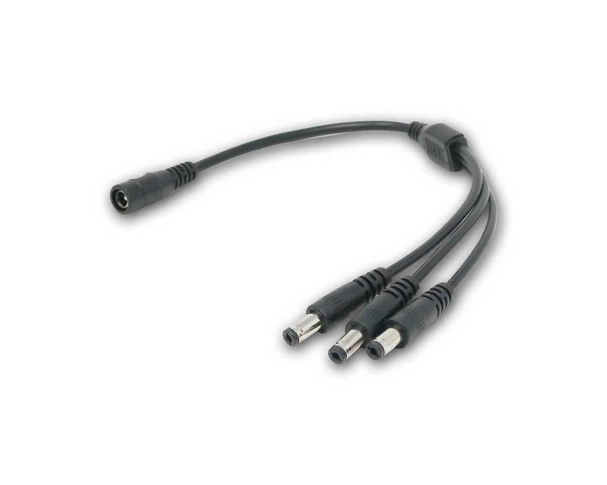 world-trading-net F-Stecker DC-Kabel Verteiler, 3-fach, 3x Stecker 5,5x2,1mm von world-trading-net