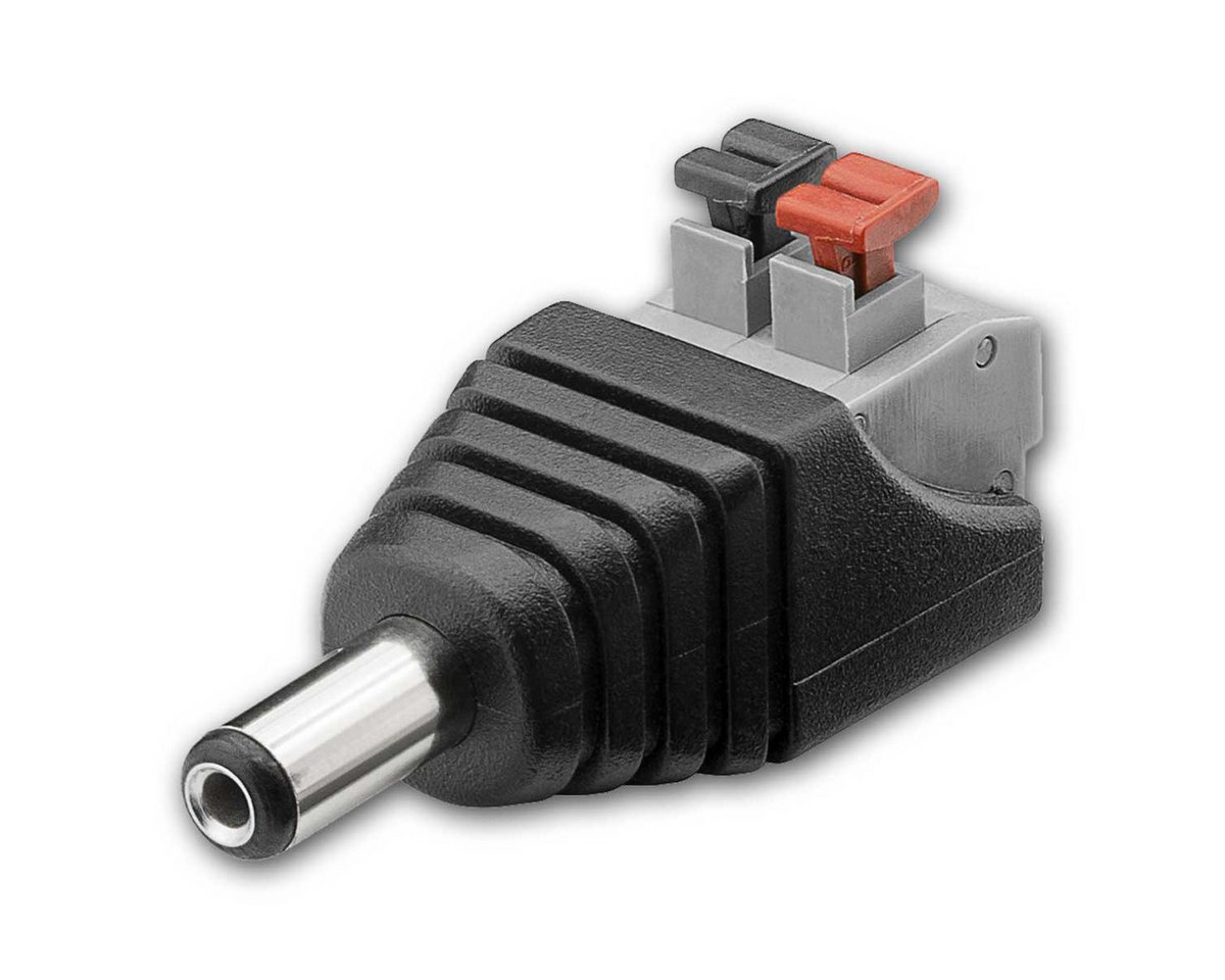world-trading-net F-Stecker DC-Stecker 5,5x2,1mm Kabelklemmen, Terminal-Block von world-trading-net