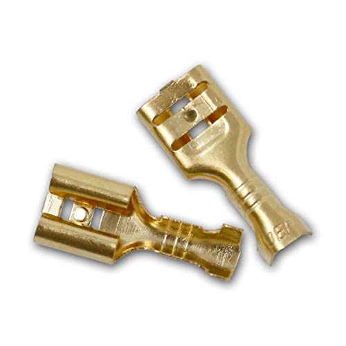 world-trading-net - Flachsteckhülse 6,3mm unisoliert, 50er Pack, 2,5mm² von world-trading-net