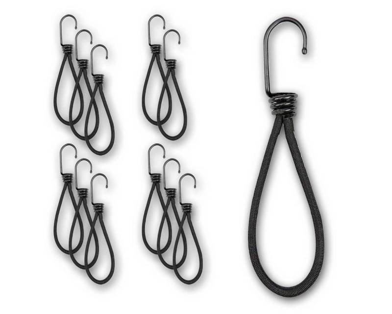 world-trading-net Gummiband Spanngummi mit Haken, 12er Pack, 12cm, schwarz world-trading-net Gummiband Spanngummi mit Haken, 12er Pack, 12cm, schwarz von world-trading-net