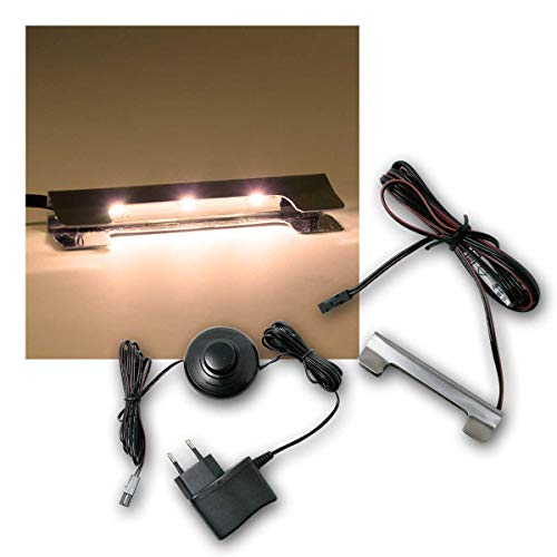 world-trading-net - LED Glasbodenbeleuchtung Clip-3D, Leuchtfarbe warmweiß, inklusive Netzteil von world-trading-net
