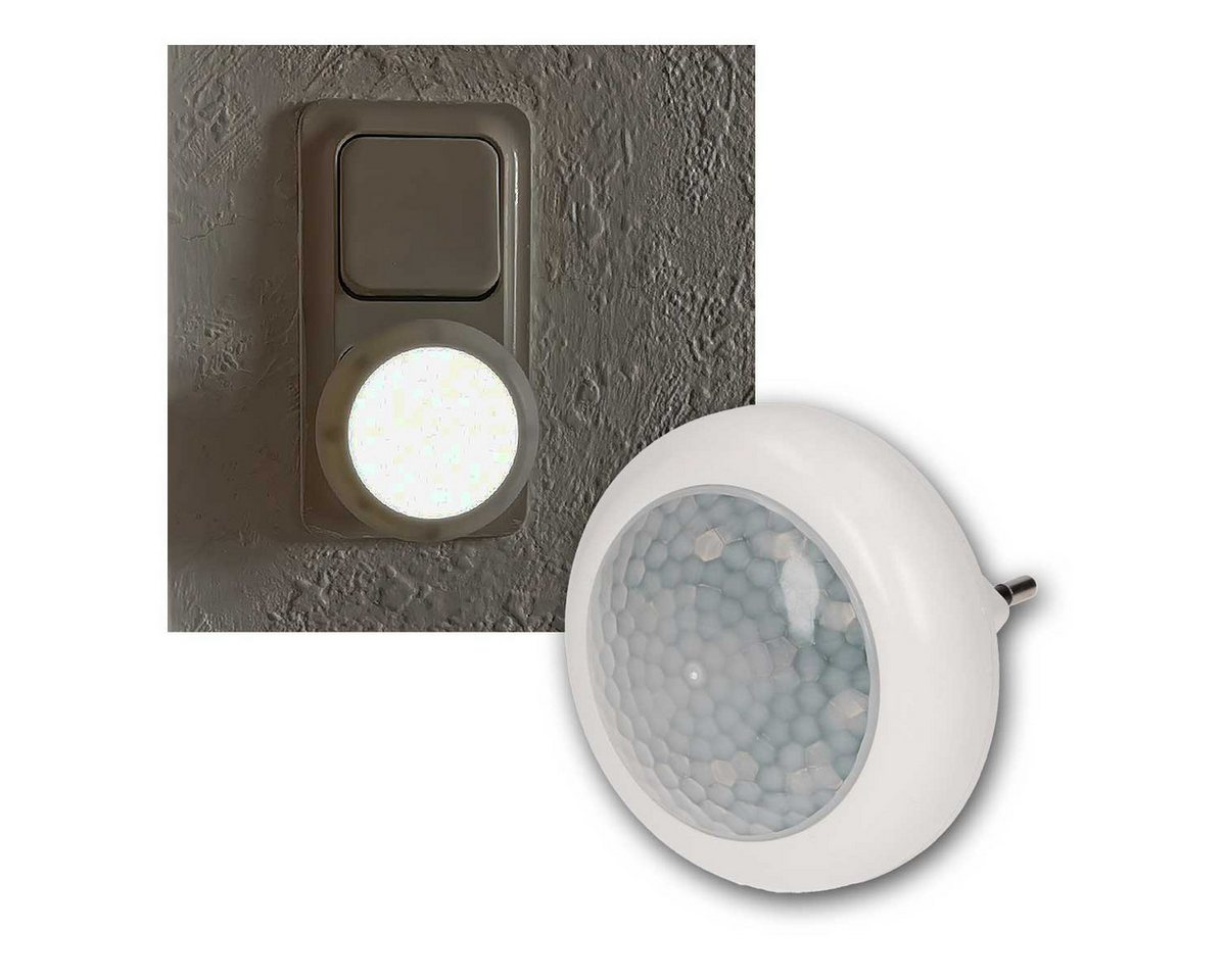 world-trading-net LED Nachtlicht Steckdosen-Nachtlicht PIR-Sensor, 230V/0,5W, 40lm von world-trading-net