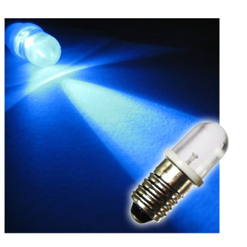 world-trading-net - LED-Schraubsockel Birne E10, blau, 12V DC von world-trading-net