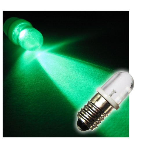 world-trading-net - LED-Schraubsockel Birne E10, grün, 12V DC von world-trading-net
