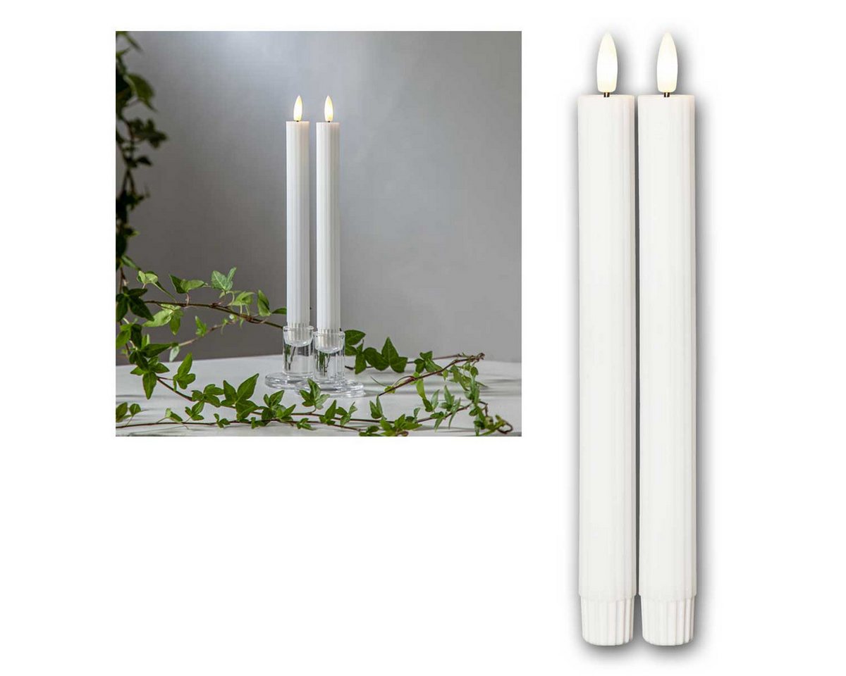 world-trading-net LED Stripe LED Stabkerzen STRIPE 4er Set ws 3D Flamme & Timer world-trading-net LED Stripe LED Stabkerzen STRIPE 4er Set ws 3D Flamme & Timer von world-trading-net