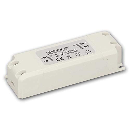 world-trading-net - LED Transformator WTN-D24 0-24W 12V, 120x28x42mm, LED Driver, Konstantspannungs-Netzteil, Trafo 12 Volt, Vorschaltgerät, EVG, LEDs Drossel, Treiber stabilisiert, 24 Watt von world-trading-net