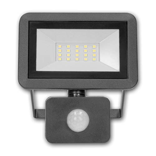 world-trading-net - Mini LED Fluter BULLED PIR 20W, LED Highpower Strahler mit Bewegungssensor, für Innen und Außen von world-trading-net
