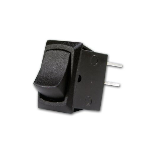 world-trading-net - Mini-Wippenschalter schwarz, 2-polig, max. 250V/3A von world-trading-net