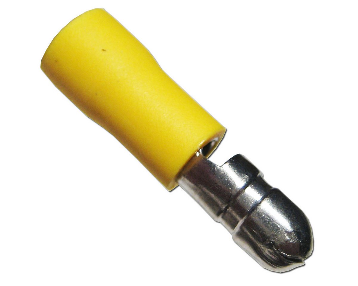 world-trading-net Rundstecker 100 x Rundstecker gelb f Kabel 4-6mm² vollisoliert von world-trading-net