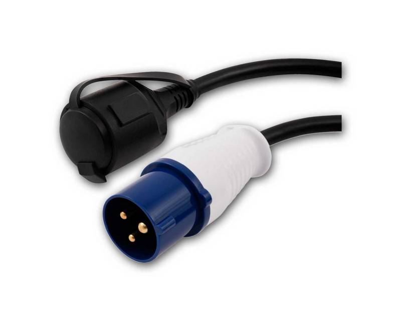 world-trading-net Schuko-Stecker Adapterleitung 35cm CEE-Stecker -> Schuko-Kupplung von world-trading-net