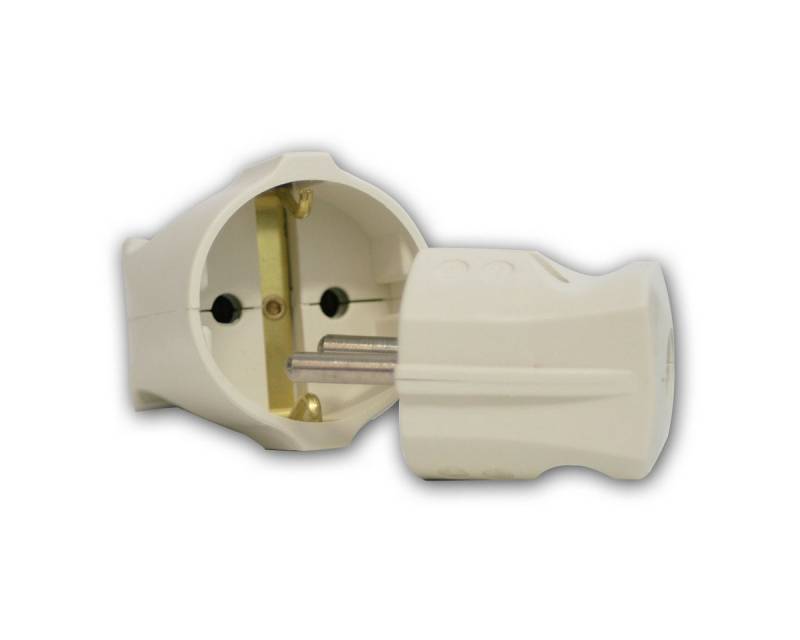 world-trading-net Klemmen SET Schuko Stecker & Kupplung weiß - Schutzkontakt world-trading-net Klemmen SET Schuko Stecker & Kupplung weiß - Schutzkontakt von world-trading-net
