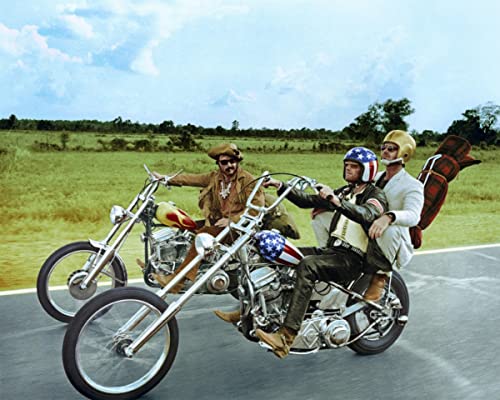 Easy Rider (1969) Dennis Hopper, Peter Fonda, Jack Nicholson, 25,4 x 20,3 cm von worldphotographs