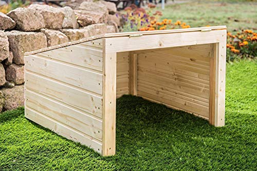 wortek Mähroboter Garage Carport Rasenmähger Roboter Rasenroboter Dach - aus Holz - fertig montiert mit Klappdeckel wortek Mähroboter Garage Carport Rasenmähger Roboter Rasenroboter Dach - aus Holz - fertig montiert mit Klappdeckel von wortek