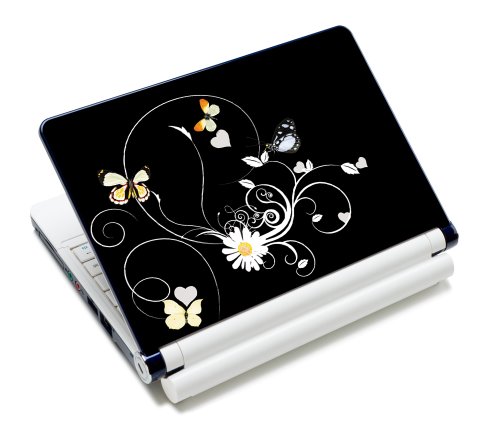 wortek Universal Laptop Aufkleber für Notebooks bis ca. 13,3 Zoll - Blumen Ranke Schwarz Gelb wortek Universal Laptop Aufkleber für Notebooks bis ca. 13,3 Zoll - Blumen Ranke Schwarz Gelb von wortek