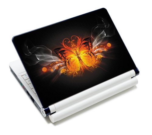 wortek Universal Notebook Skin für Laptops, Ultrabooks & Netbooks bis ca. 10,2 Zoll - Schmetterling Feuer Schwarz Rot wortek Universal Notebook Skin für Laptops, Ultrabooks & Netbooks bis ca. 10,2 Zoll - Schmetterling Feuer Schwarz Rot von wortek