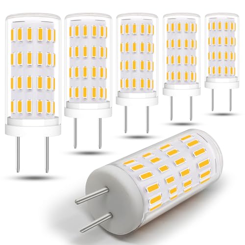wossluck GY6.35 LED 12V Ersatz GY6.35 Halogen 30W-35W Warmweiß Bipin Sockel 3W Birne G6.35 Stiftsockellampe LED Dimmbar 6er Pack von wossluck