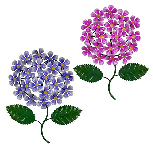 Wotieuns Metall-Blumen-Wandkunst, Outdoor-Dekoration, 2er-Set, geeignet für Terrasse, Zaun, Garten, Hof, Innen- und Außenbereich Wotieuns Metall-Blumen-Wandkunst, Outdoor-Dekoration, 2er-Set, geeignet für Terrasse, Zaun, Garten, Hof, Innen- und Außenbereich von wotieuns