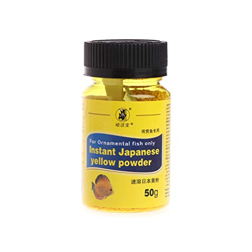 WOWOWO Aquarium Aquarium 50g Instant Yellow Powder für Zierfisch Treat Bacterial von WOWOWO