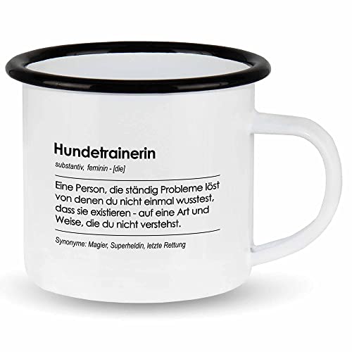 wowshirt Emallie Tasse Geschenk für Hundetrainerin Definition Geburtstag Weihnachten, Farbe:White - Black von wowshirt