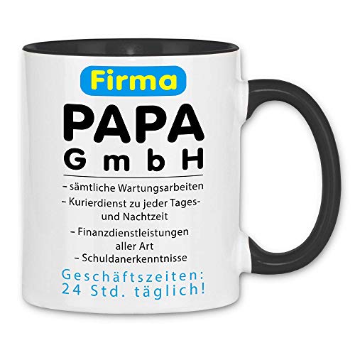 wowshirt Tasse Geschenk-Idee für Vater Geburtstag Vatertag Papa Dad Weihnachten, Farbe:12 White Black von wowshirt