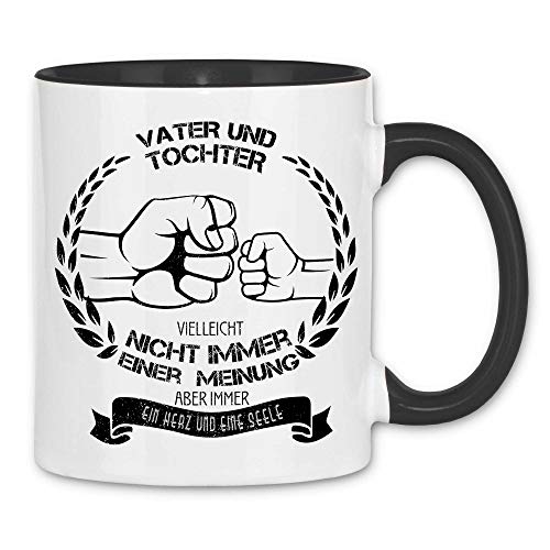 wowshirt Tasse Geschenk-Idee für Vater Geburtstag Vatertag Papa Dad Weihnachten, Farbe:15 White Black von wowshirt