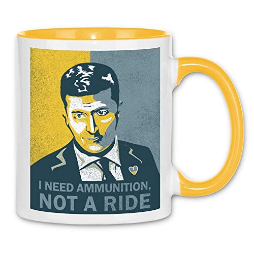 wowshirt Tasse I Need Ammunition Not A Ride Ukraine Selenskyj Ukrainische Flagge Ukraine, Farbe:White - Yellow wowshirt Tasse I Need Ammunition Not A Ride Ukraine Selenskyj Ukrainische Flagge Ukraine, Farbe:White - Yellow von wowshirt