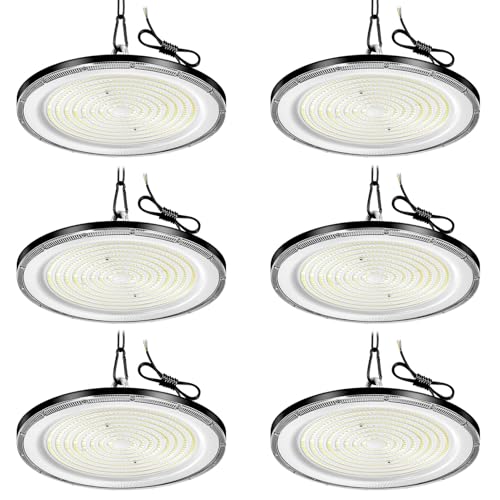500W LED Werkstatt Deckenleuchte - 6er 6500K 50000LM LED Hallenstrahler, IP65 Wasserdichte Werkstatt Lampe mit Aufhängekette und Haken, LED Lampe Werkstatt decke für Fabriken, Garage, Lagerhaus 500W LED Werkstatt Deckenleuchte - 6er 6500K 50000LM LED Hallenstrahler, IP65 Wasserdichte Werkstatt Lampe mit Aufhängekette und Haken, LED Lampe Werkstatt decke für Fabriken, Garage, Lagerhaus von wowspeed
