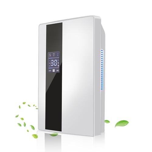 Luftentfeuchter Elektrisch mit Fernbedienung, 2200ml Tragbarer Raumentfeuchter, Ultra Leise 25 dB, Automatisches Abtauen, 24H Timer, Entfeuchter Wohnung für Schlafzimmer, Bad, Home von wowspeed