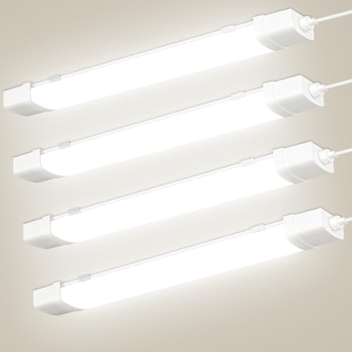 wowspeed 120CM LED Feuchtraumlampe mit Bewegungsmelder, 40W 4200LM Feuchtraumleuchte LED, 4500K Neutralweiß, IP65 Wasserdicht, Deckenleuchte Flach Wannenleuchte für Keller, Garage, Lager, Büro-4 Stück wowspeed 120CM LED Feuchtraumlampe mit Bewegungsmelder, 40W 4200LM Feuchtraumleuchte LED, 4500K Neutralweiß, IP65 Wasserdicht, Deckenleuchte Flach Wannenleuchte für Keller, Garage, Lager, Büro-4 Stück von wowspeed