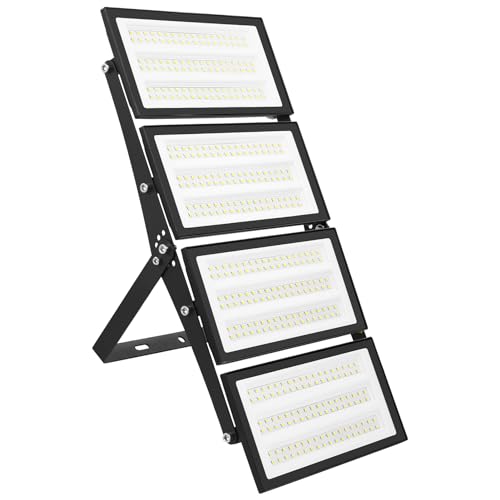 wowspeed 400W LED Strahler Außen, Superhell 40000LM Scheiwerfer, 6500K Kaltweiß LED Strahler, IP66 Wasserdicht LED Flutlicht, Strahler Außen für Garage, Sportplatz, Lager, Haus, Hof von wowspeed