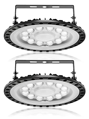 wowspeed 50W LED UFO Industrial Lamp,5000LM Hallenstrahler LED, 6000-6500K Kaltweiß LED Industrielampe,Beam Angle 120° Workshop Lighting,IP67 Wasserdicht Industrie Strahler Werkstattlampe von wowspeed