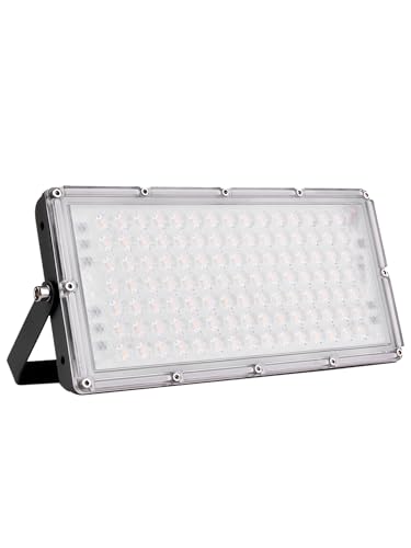 wowspeed LED Strahler Außen,100W 10000LM Superhell Außenstrahler,3000K Warmweiß LED Fluter Flutlichtstrahler,IP66 Wasserdicht LED Scheinwerfer,Aussenstrahler für Garten, Hotel, Garage von wowspeed