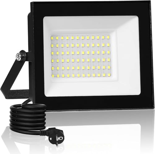 wowspeed Led Strahler Außen mit Stecke 50W 5000LM Scheinwerfer Aussen IP65 Fluter 3000K Warmweiß Aussenstrahler Flutlichtstrahler mit 300cm Cable fur Hinterhof Auffahrt Garage wowspeed Led Strahler Außen mit Stecke 50W 5000LM Scheinwerfer Aussen IP65 Fluter 3000K Warmweiß Aussenstrahler Flutlichtstrahler mit 300cm Cable fur Hinterhof Auffahrt Garage von wowspeed
