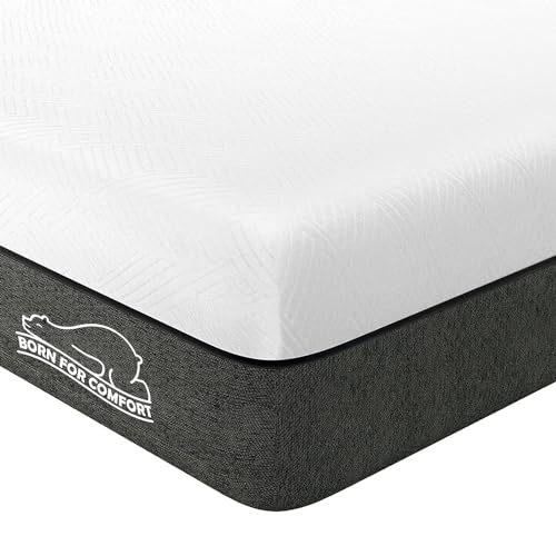 wowttrelax Einzel-Matratze aus Memory-Schaum, 15,2 cm mit weichem Stoff, hautfreundlich, atmungsaktiver Bezug, 2-lagig für mehr Unterstützung, mittelfeste 90 x 190 x 15 cm, Schwarz-Weiß von wowttrelax
