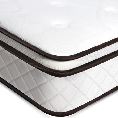 wowttrelax H4 Matratze 90x190 fest Härte 24cm Höhe, XXL Härtegrad Federkernmatratze 90x190 Premium Matratzen 7-Zonen, mit 1200 Taschenfedern - 90 Nächte Probeschlafen - Oeko-Tex Zertifiziert von wowttrelax