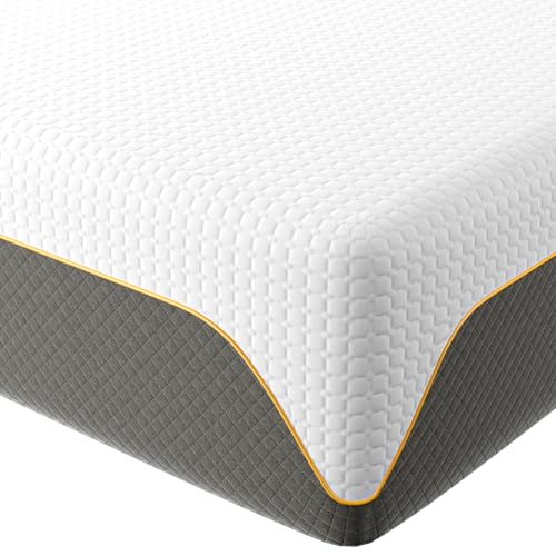 wowttrelax Matratze, 90 x 200 cm, Dicke 20 cm, Memory-Schaum, hohe Dichte, mittlerer Härtegrad und hoher Rückprall, bequemer und atmungsaktiver Stoff, antibakteriell und staubdicht, langlebig von wowttrelax
